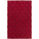 Kabru 132 X 96 inch Bright Red Rug