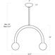Happy LED 22.5 inch Oil Rubbed Bronze Pendant Ceiling Light, Small