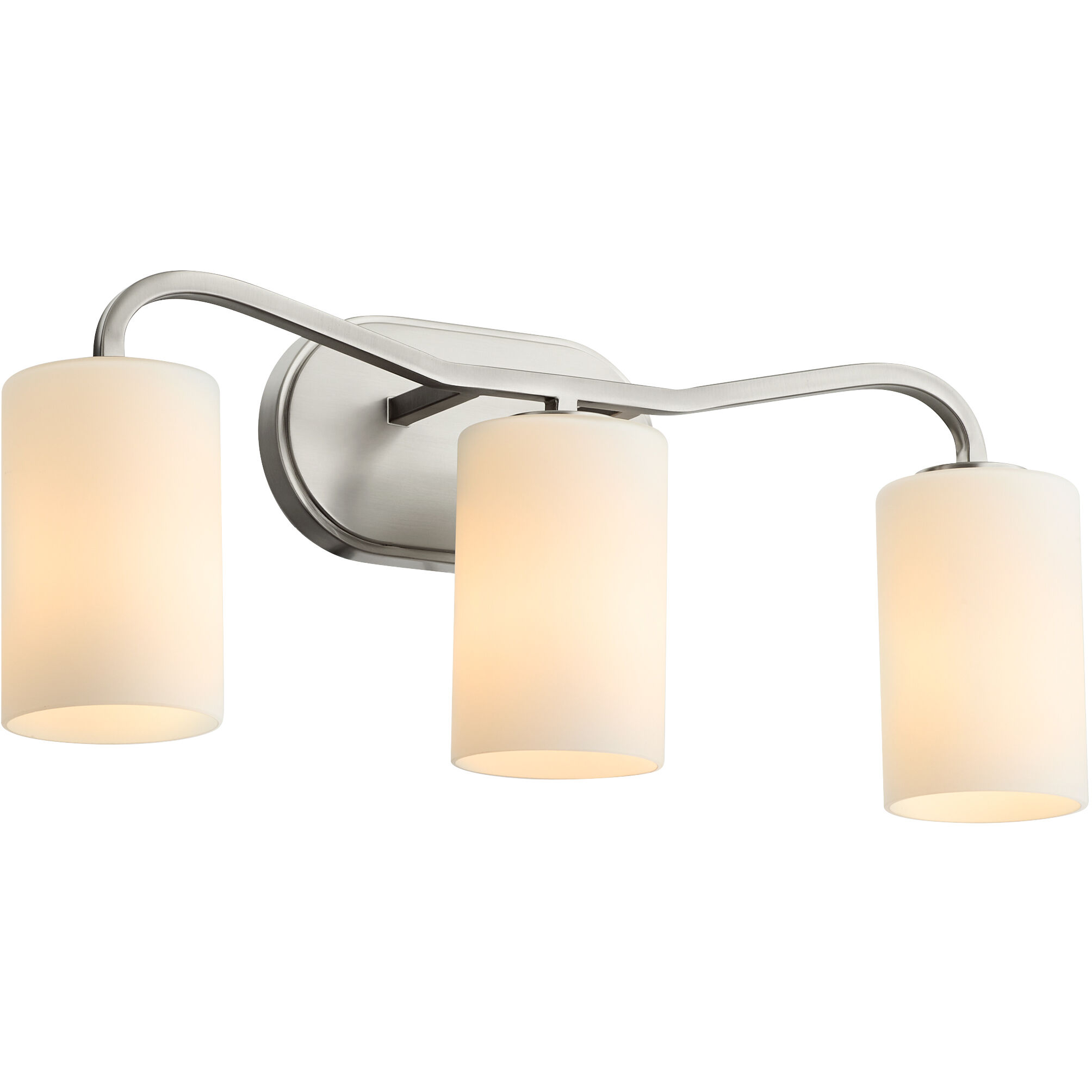 Rutherford 3 Light 22.75 inch Satin Nickel Vanity Light Wall Light