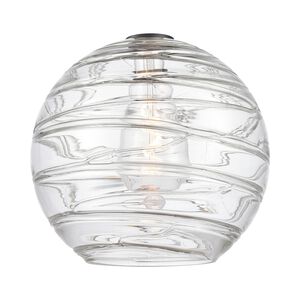 Ballston X-Large Deco Swirl Clear Glass, Ballston