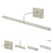 Slim-line 4 watt 24 inch Satin Nickel Picture Light Wall Light, Battery Operated