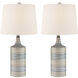 Felicia 23 inch 100.00 watt Striped Table Lamp Portable Light