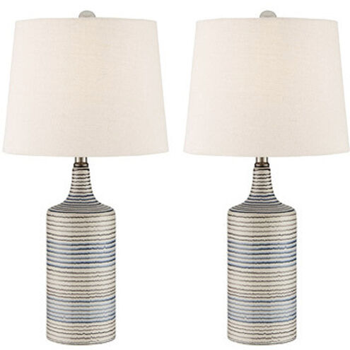 Felicia 23 inch 100.00 watt Striped Table Lamp Portable Light