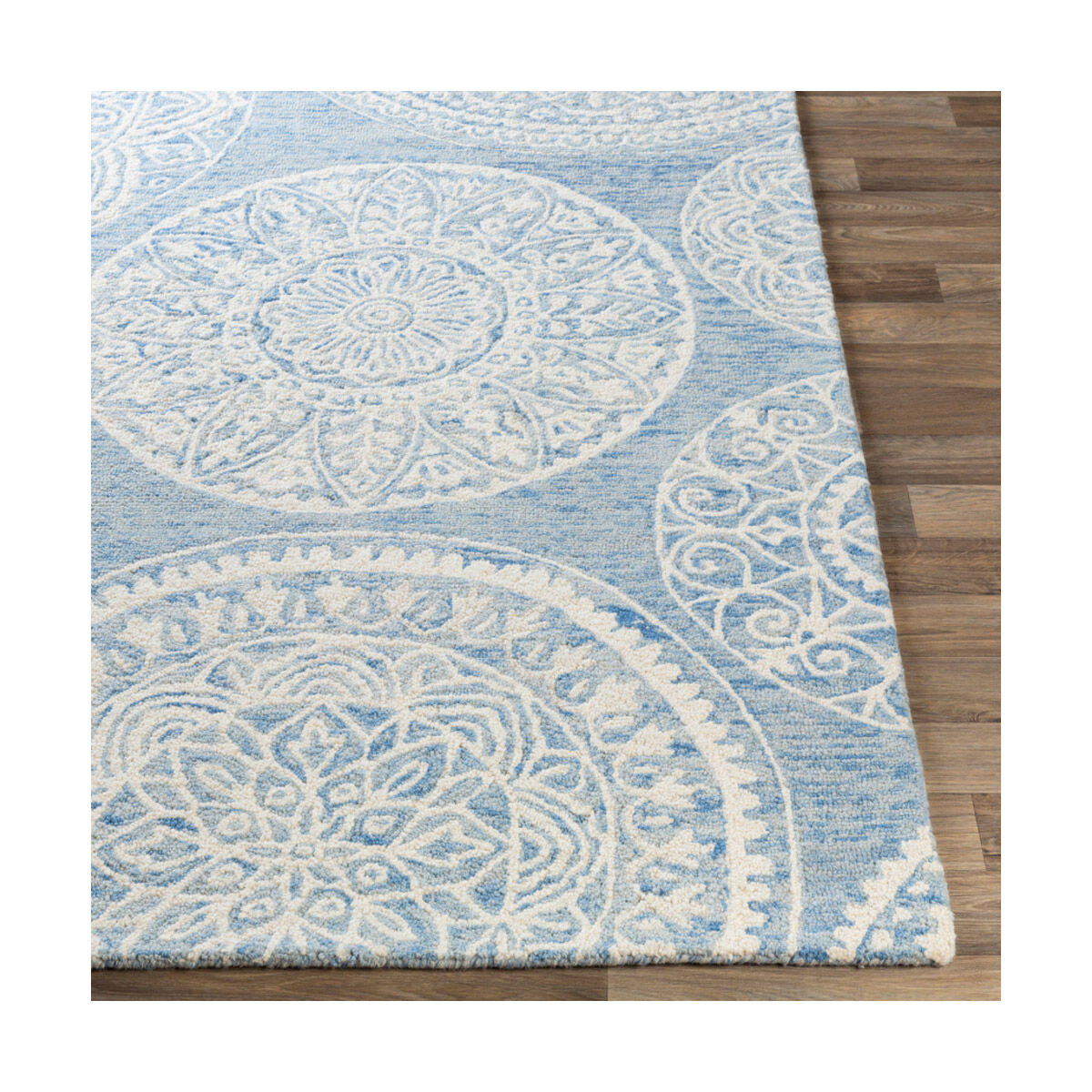 Kayseri 144 X 106 inch Denim/Ice Blue/Cream Rugs