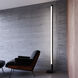 Keel 86.5 inch 28.00 watt Satin Black Floor Lamp Portable Light