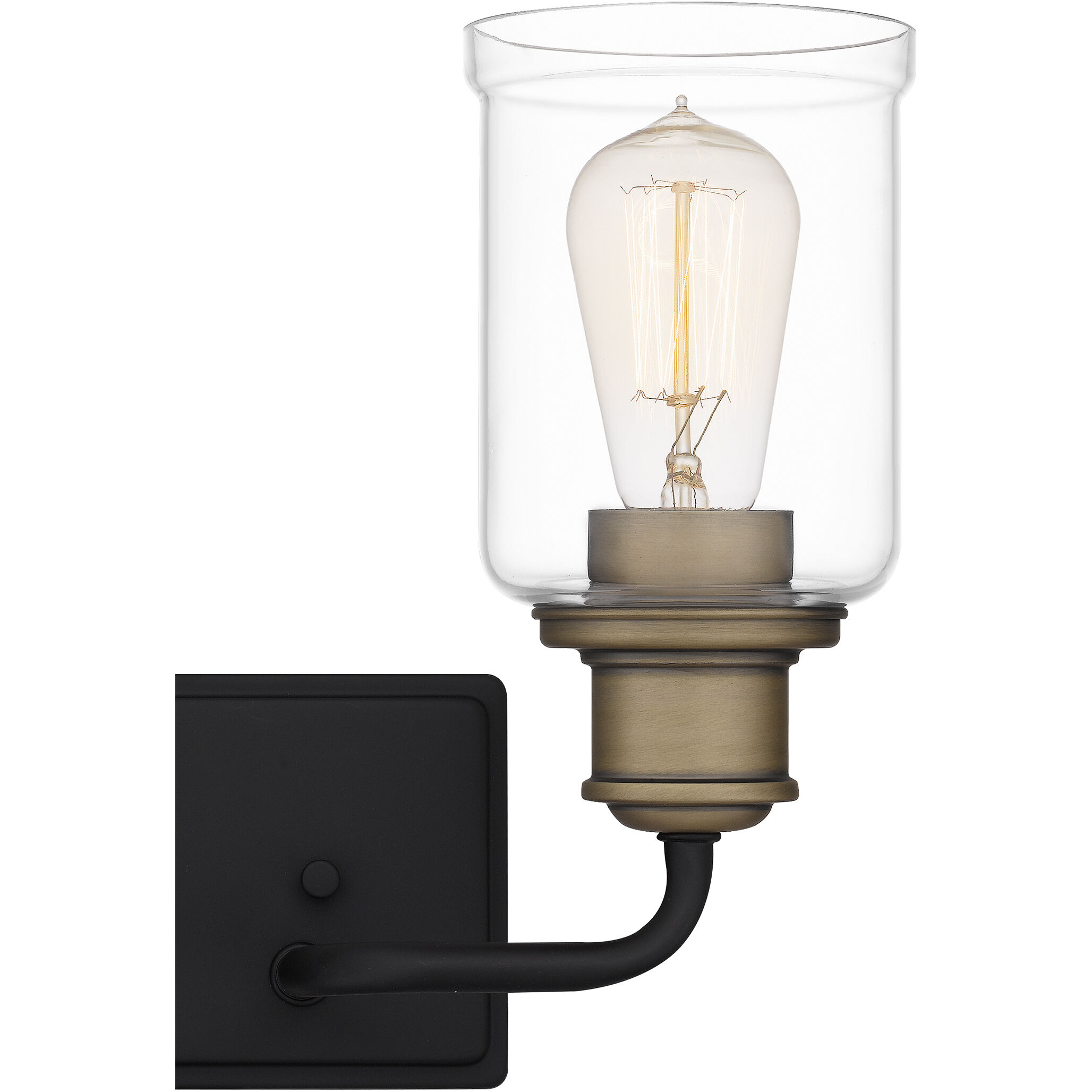 Cox 2 Light 14 inch Matte Black Bath Light Wall Light, Medium