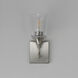 Hudson 1 Light 4.75 inch Satin Nickel Wall Sconce Wall Light in Clear
