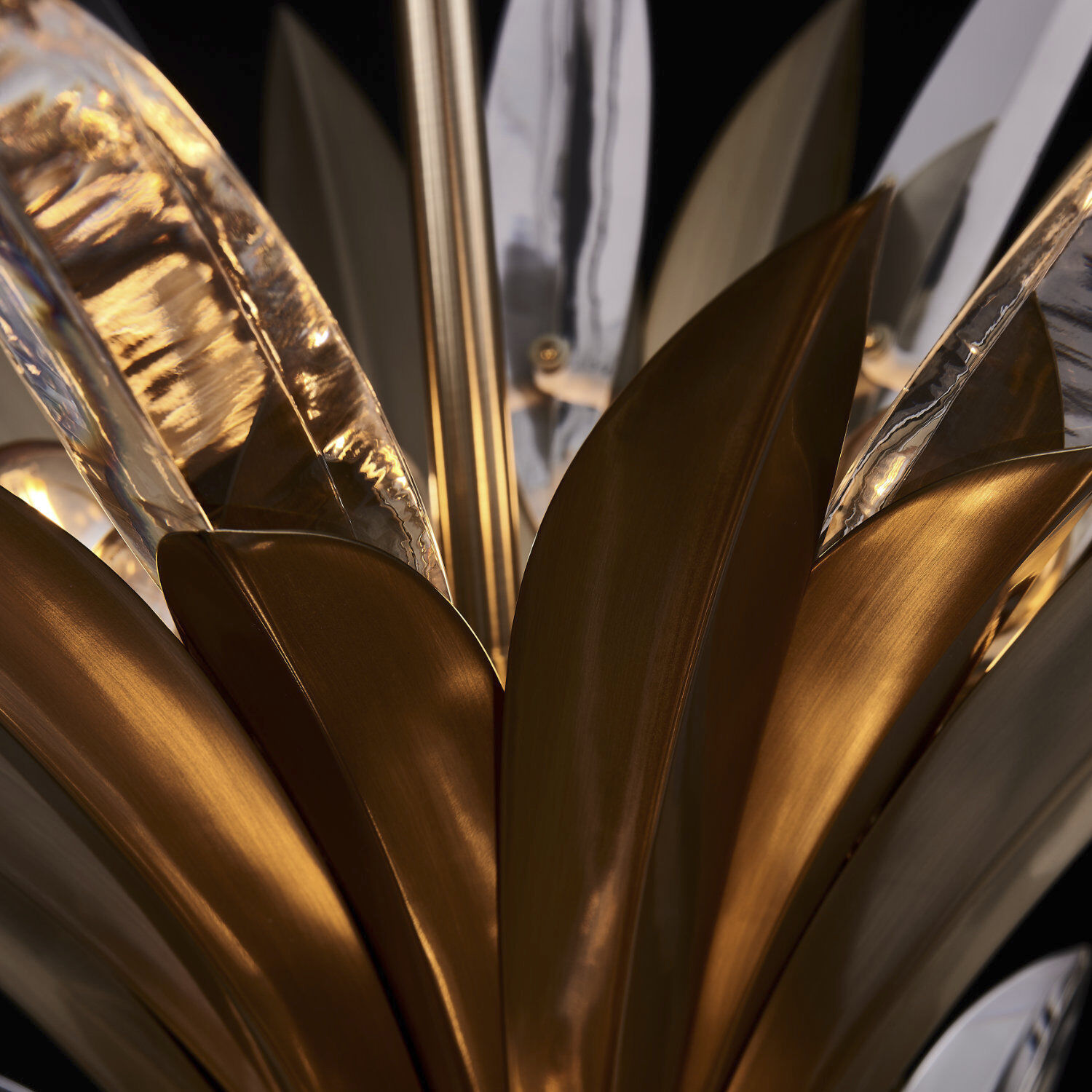 Roche 9 Light 28.5 inch Winter Brass Pendant Ceiling Light