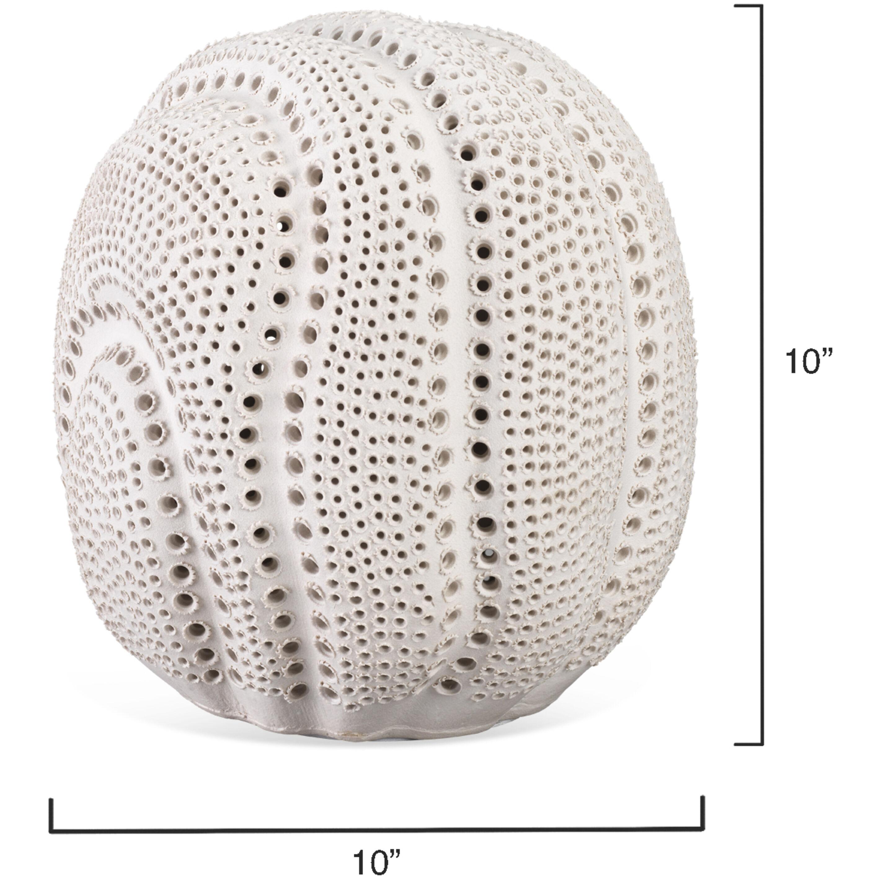 Lunar White Sphere in Matte White Porcelain