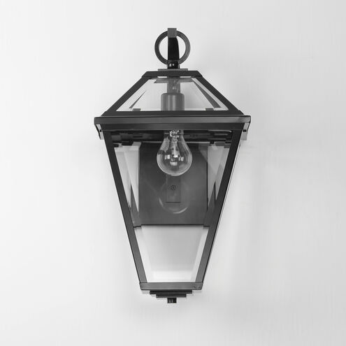 Prism 1 Light 18 inch Black Outdoor Wall Mount