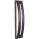 Luna LED 17 inch Midnight Outdoor Wall Mount, Small with Integrated LED