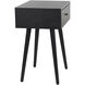 Arthur 23.5 X 17.75 inch Black End/Side Table