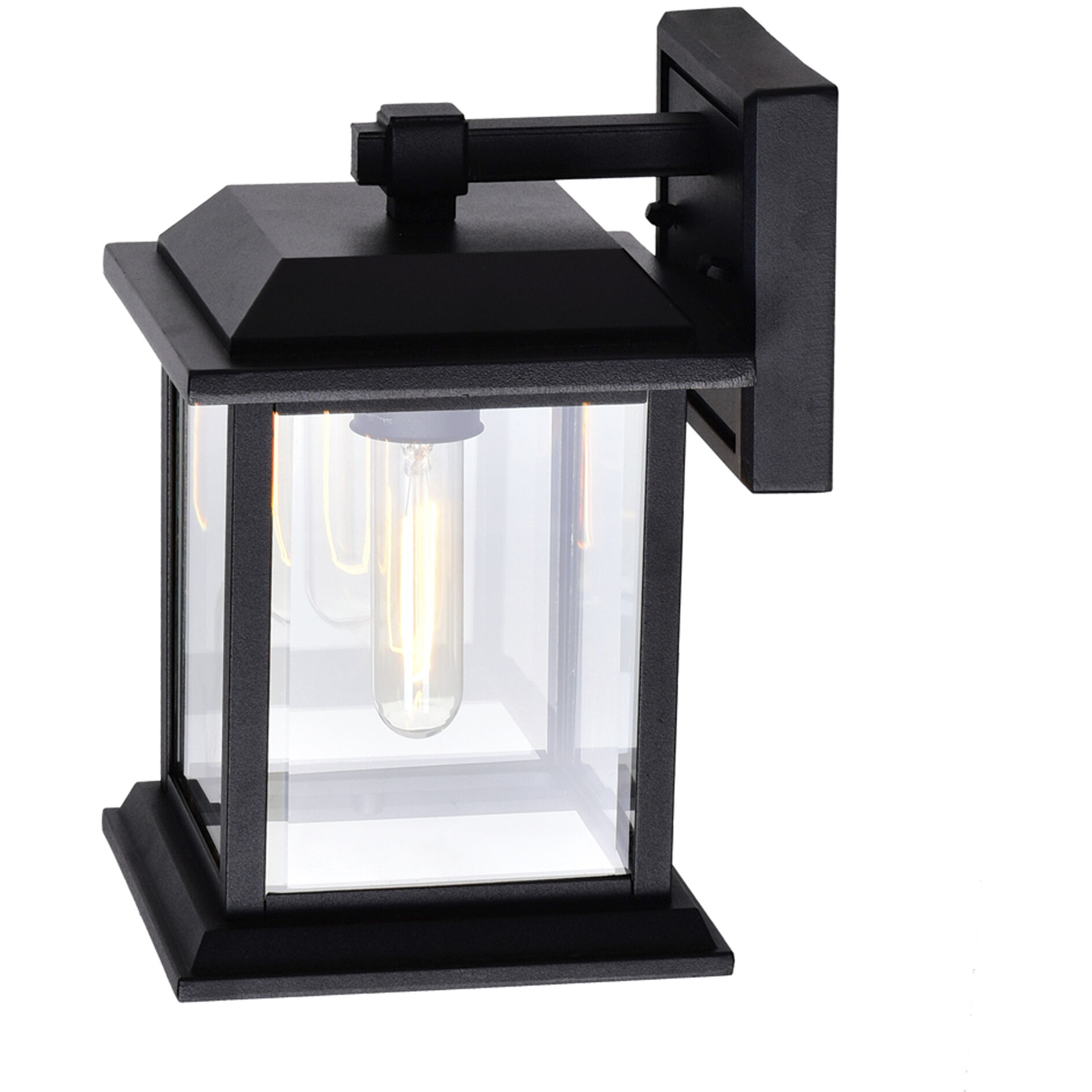 Blackbridge 1 Light 10 inch Black Outdoor Wall Light