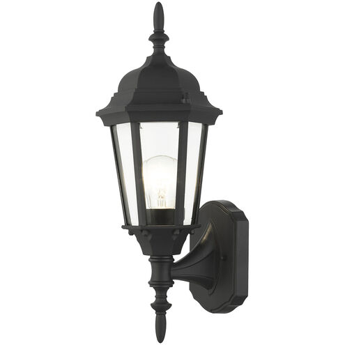 Hamilton 1 Light 17 inch Textured Black Outdoor Wall Lantern