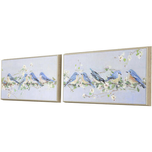 Florals 25 X 13 inch Non-Glass Framed Art