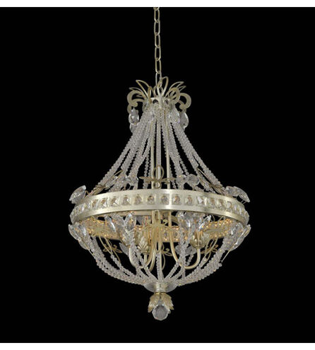 Orleans LED 18 inch Champagne Silver Leaf Chandelier Ceiling Light