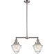 Franklin Restoration Bullet 2 Light 24 inch Black Antique Brass Island Light Ceiling Light