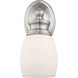 Elise 1 Light 4.5 inch Satin Nickel Wall Sconce Wall Light, Essentials