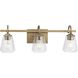 Martenne 3 Light 24 inch Aged Bronze Bathroom Vanity Light Wall Light