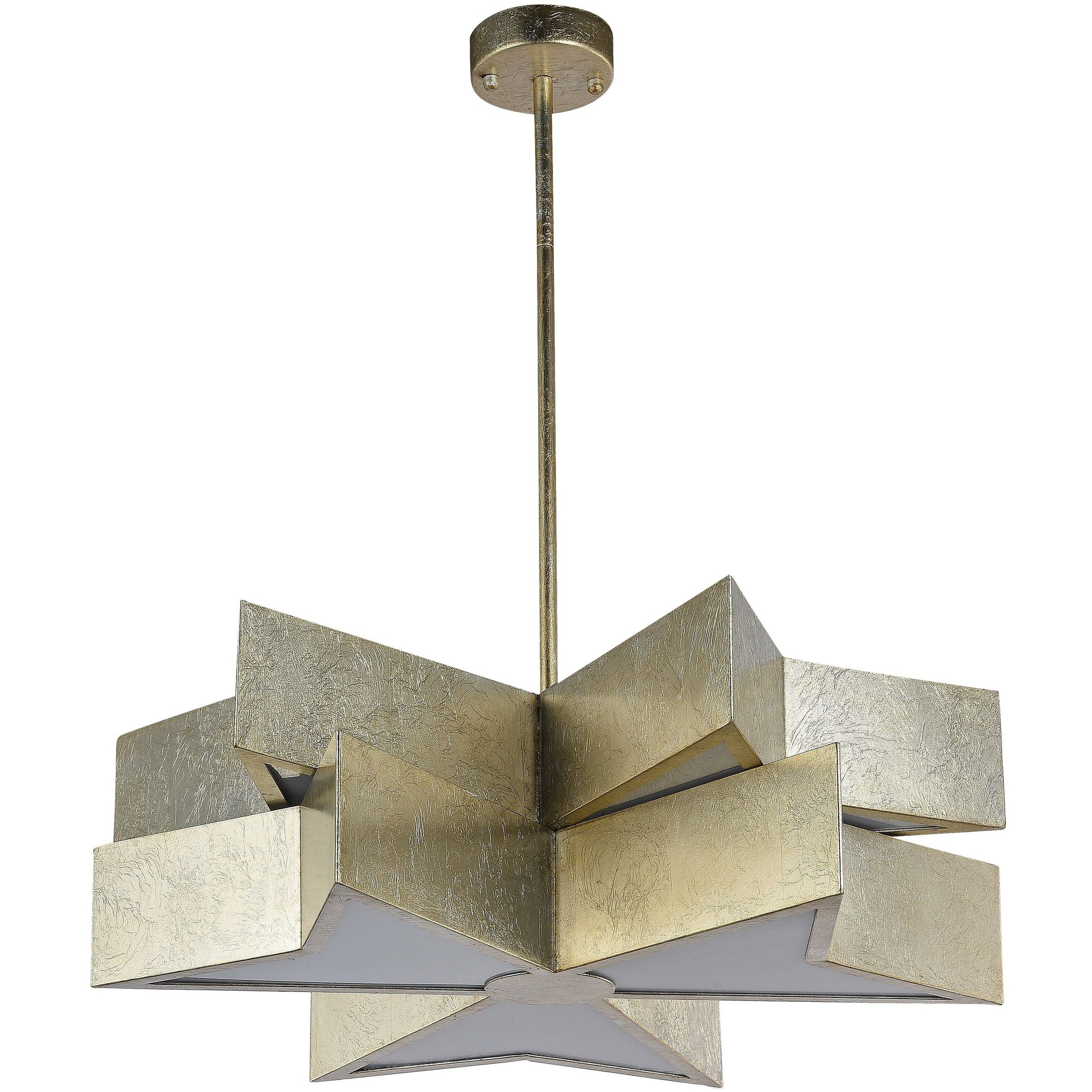 Canada 6 Light 27.55 inch Silver Chandelier Ceiling Light