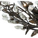 Jardin LED 19 inch Architectural Bronze and Gold Accents Semi-Flush Mount Ceiling Light