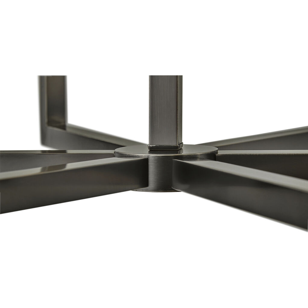 Ezra 6 Light 36 inch Black Oxide Indoor Linear Chandelier Ceiling Light