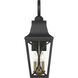 Cardigan Outdoor Wall Mount in Sand Coal and Olden Brass, Great Outdoors