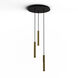 Combi LED 18 inch Brass Pendant Ceiling Light, Suspension / Flush Mount 2-in-1