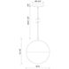 Monae LED 10 inch Black Pendant Ceiling Light