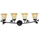 Sierra LED 33 inch Black Walnut Bathroom Light Wall Light