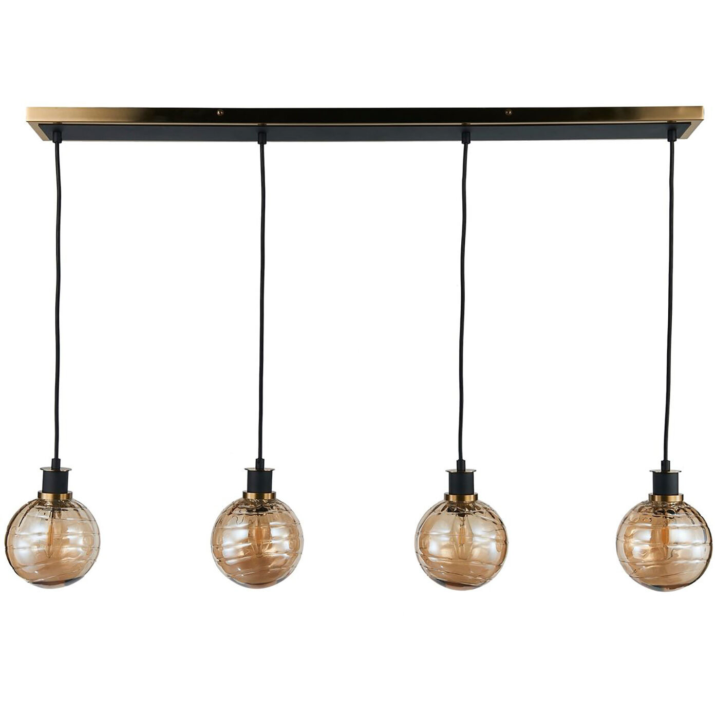 Gem Island Light Ceiling Light in Amber