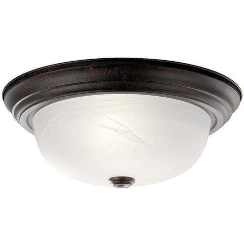 Independence 2 Light 13 inch Tannery Bronze Flush Mount Light Ceiling Light