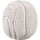 Lunar White Sphere in Matte White Porcelain