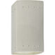 Ambiance Rectangle LED 5.25 inch White Crackle Wall Sconce Wall Light, Small