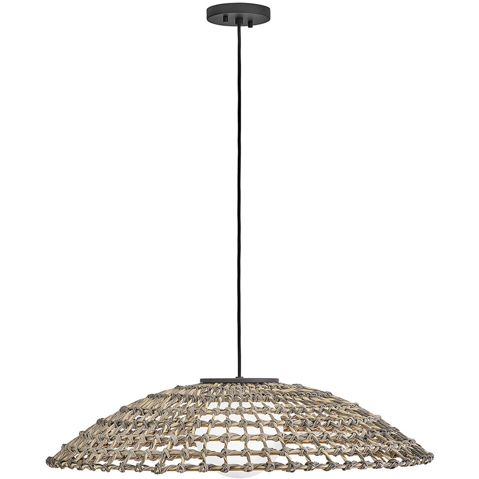 Open Air Arlen 1 Light 30 inch Black Outdoor Hanging Light