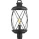 Garthwaite Ave 1 Light 23 inch Textured Black Outdoor Post Lantern