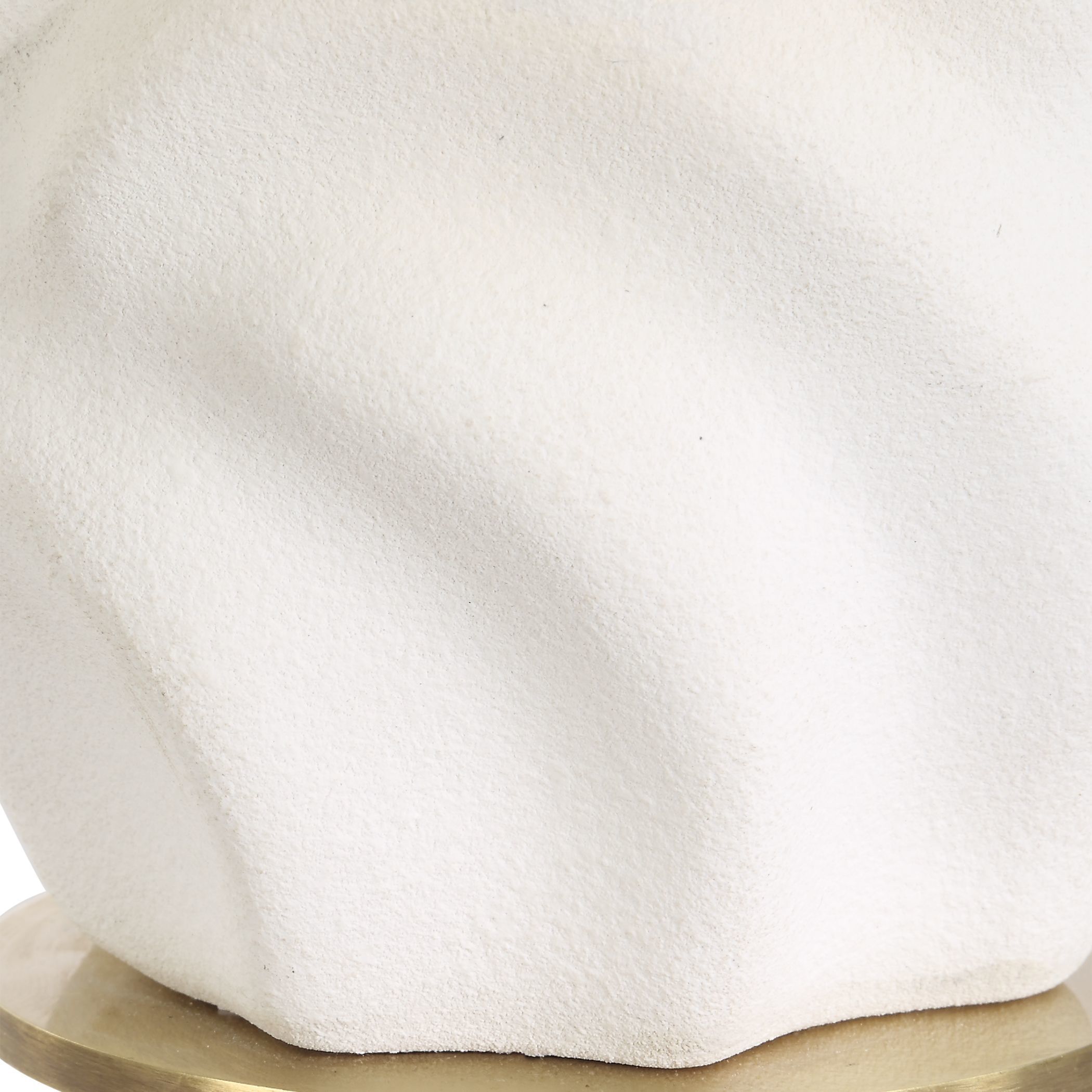 Bora 17.5 inch 60.00 watt Matte White Glaze and Brass Accent Lamp Portable Light