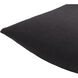 Brandon 20 X 13 inch Black Lumbar Pillow