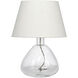 Demi 17 inch Clear Table Lamp Portable Light