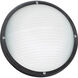 Bayside 1 Light 5 inch Black Outdoor Wall Or Ceiling Flush Mount