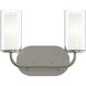 Mack 2 Light 12.75 inch Brushed Nickel Vanity Light Wall Light