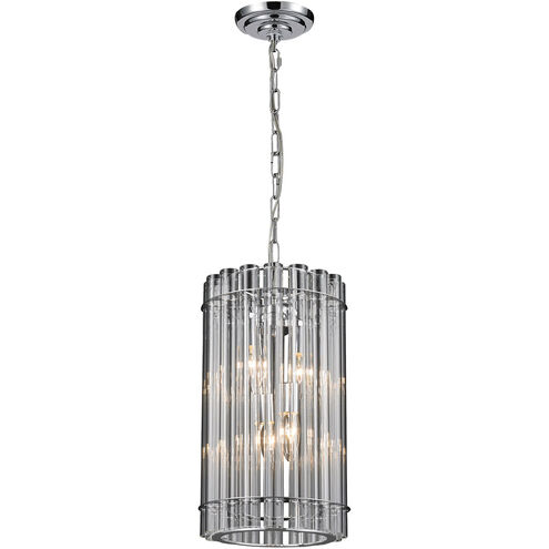 Canada 4 Light 9 inch Chrome Single Pendant Lighting Ceiling Light