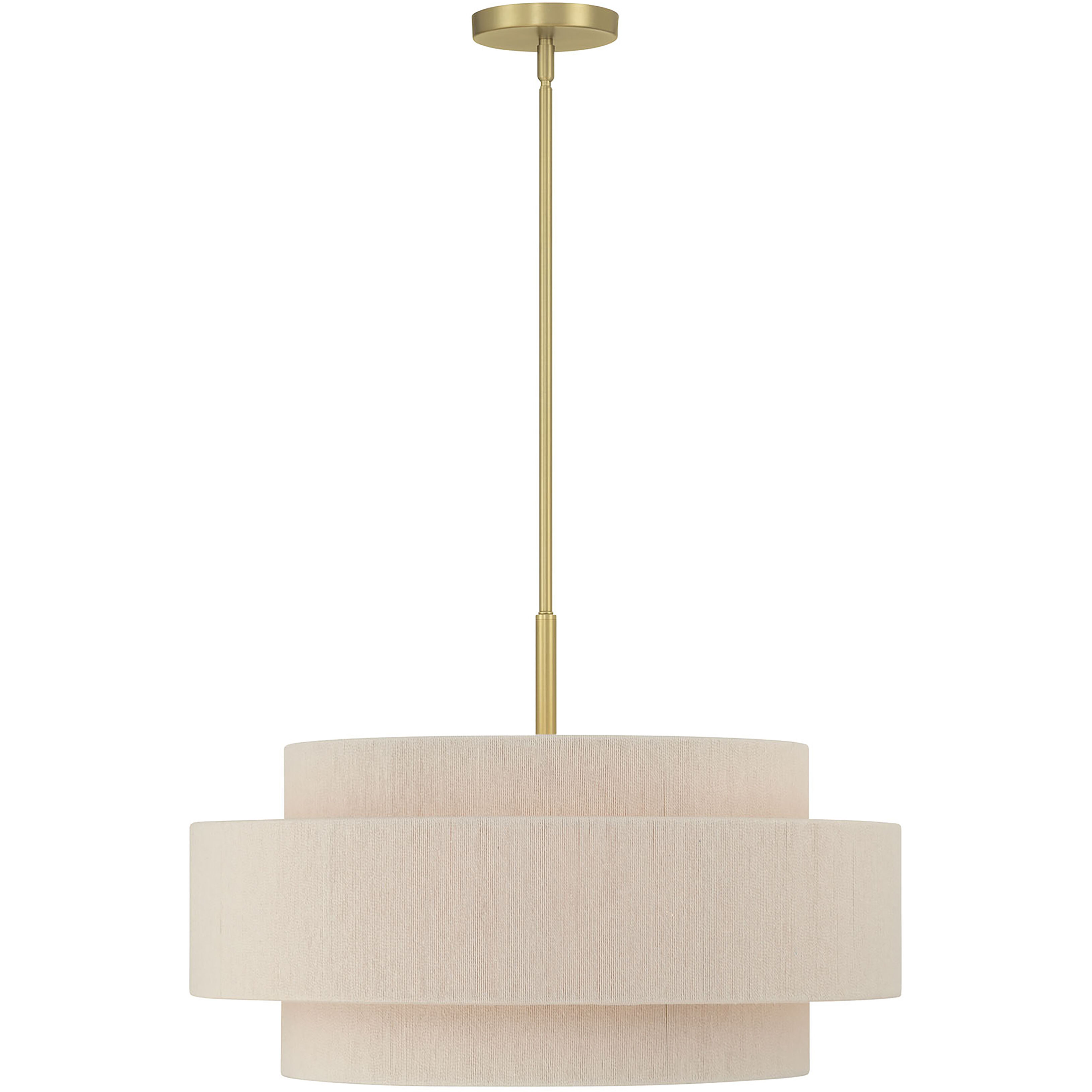 Helbert 5 Light 24 inch Vintage Brass Pendant Ceiling Light