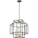 Titania 4 Light 22 inch Bronze and Olde Brass Chandelier Ceiling Light