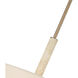 Rockford 6 Light 16 inch Brontourage and Travertine Foyer Pendant Ceiling Light