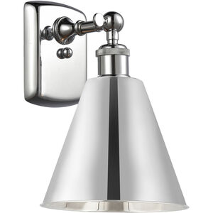 Ballston Cone 1 Light 8 inch Polished Chrome Sconce Wall Light