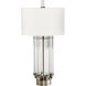 Vidro 35.75 inch 60 watt Antique Silver Table Lamp Portable Light