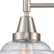 Caden 3 Light 26 inch Satin Nickel Bath Vanity Light Wall Light in Seedy Glass