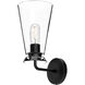 Alora Mood Salem 1 Light 6 inch Matte Black Bath Vanity Light Wall Light