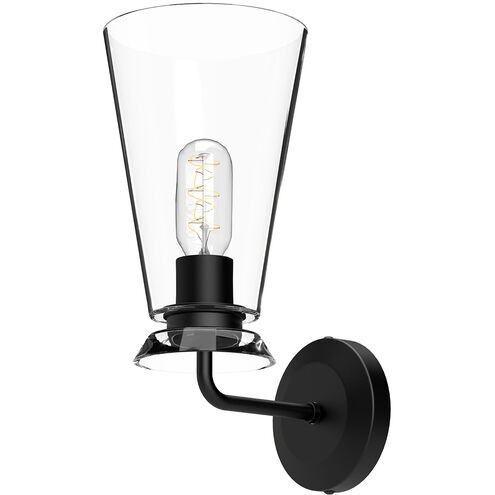 Alora Mood Salem 1 Light 6 inch Matte Black Bath Vanity Light Wall Light